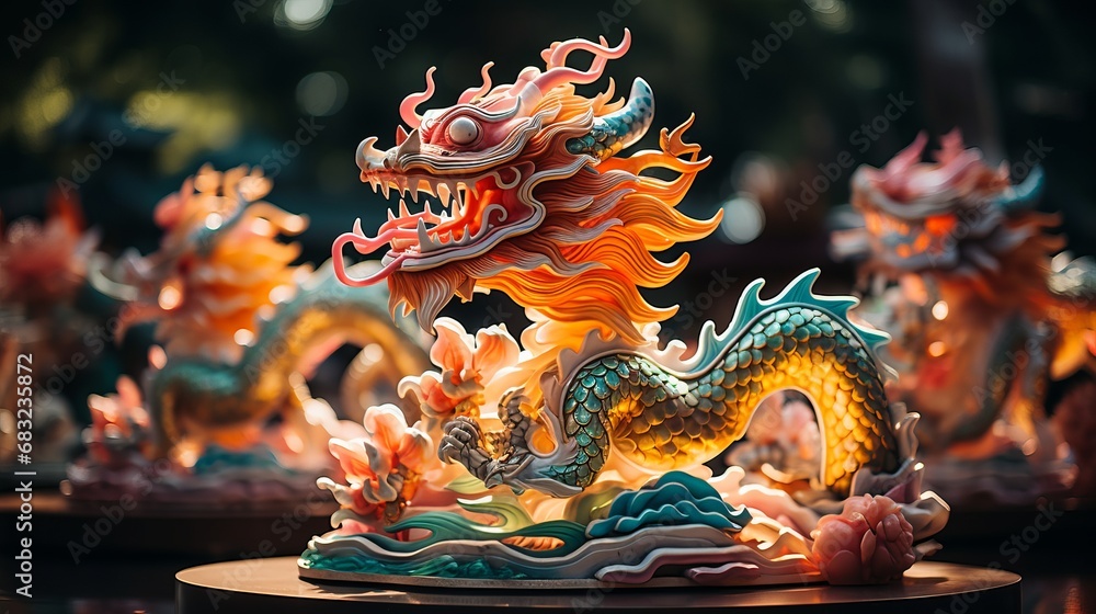 Chinese Dragon Figurines: Mystical Sculptures