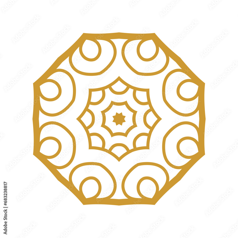 set of elements mandala ornament design