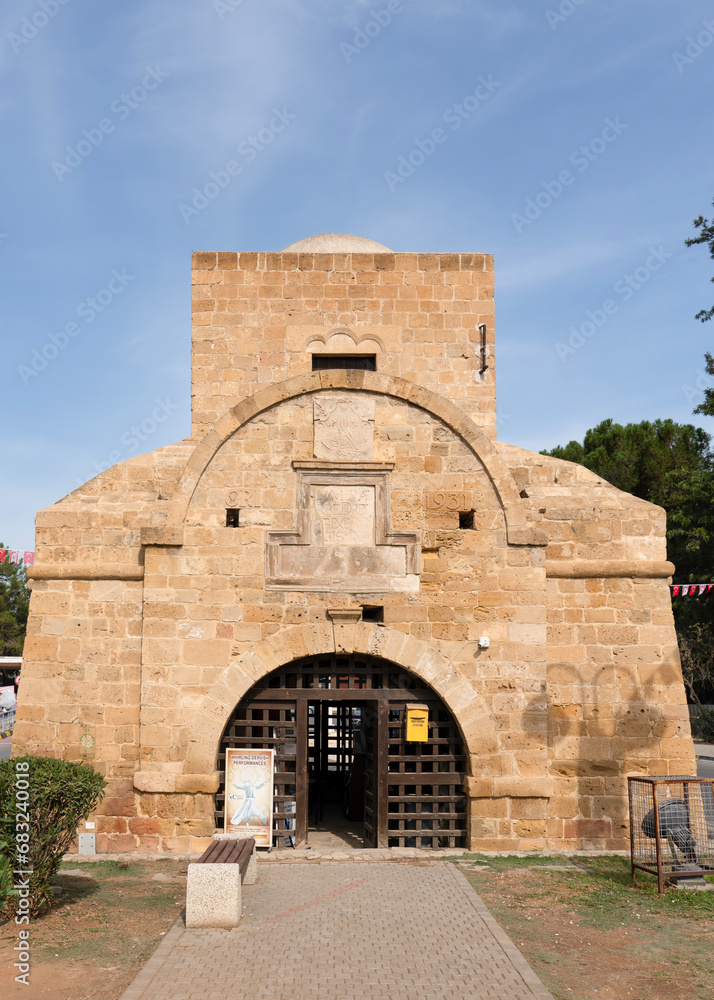 Nicosia, (Lefkosia, Lefkosa), North Cyprus- October 24, 2023: The Kyrenia Gate, (Greek: Πύλη της Κερύνειας, Turkish: Girne Kapısı, historically known in Italian as Porta del Proveditore).