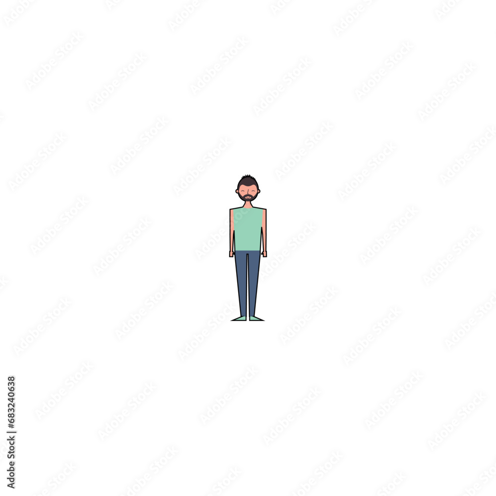 set of people's poses in a standing style standing set of people's poses in a standing style standing