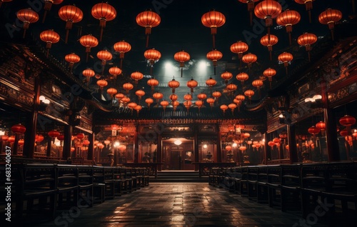 Luminous Elegance: Corridor of Enchanting Lanterns