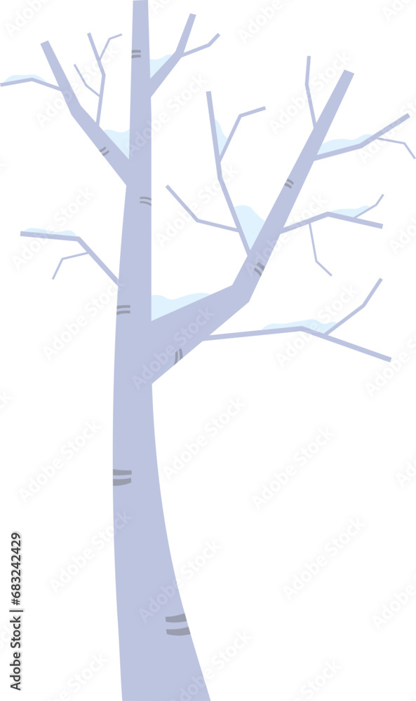 Fototapeta premium Winter Tree Illustration