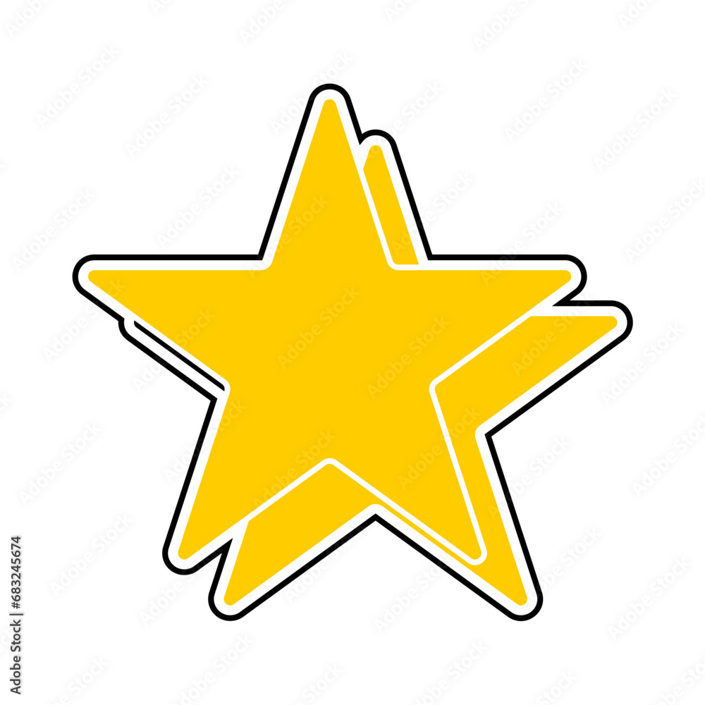 Fototapeta premium set of vector elements of stars vector