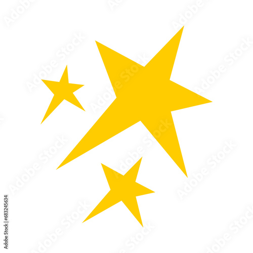 set of vector elements of stars vector