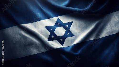 Generative AI image of a flag of israel photo
