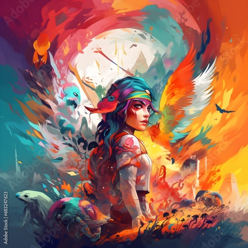 colorful epic art