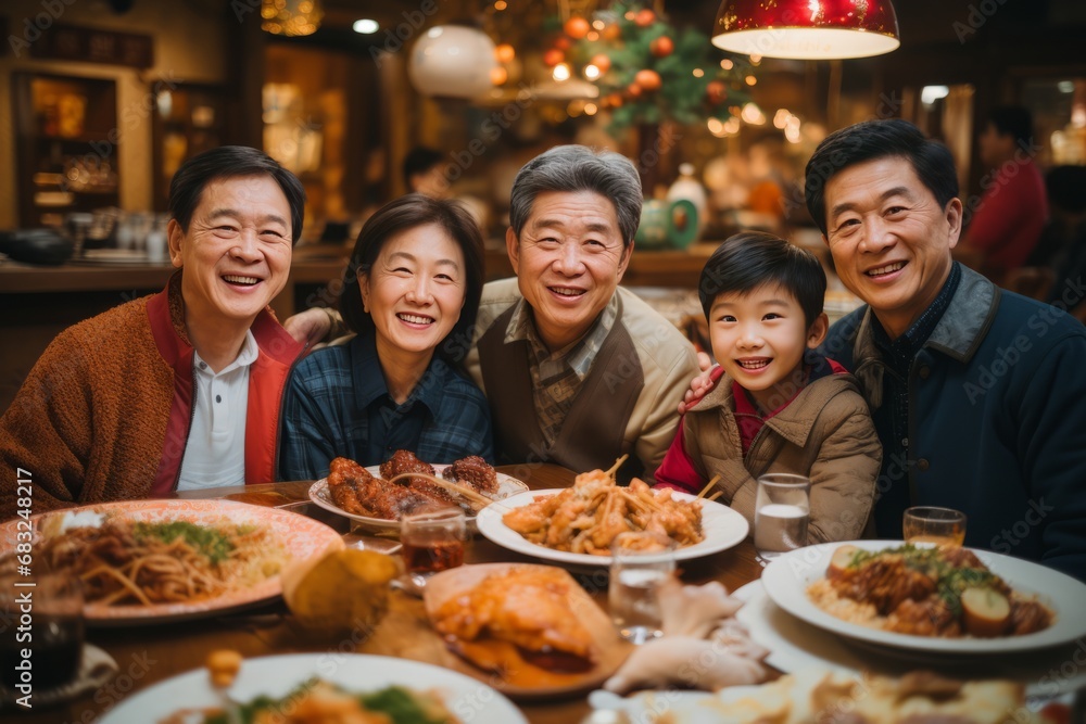 Joyful Gathering: Capturing the Essence of a Chinese Family Feast