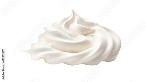White cream  isolated in white background. photo