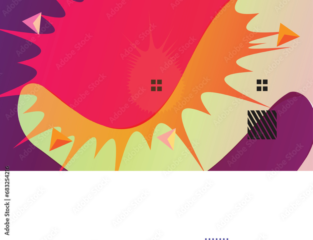 Obraz premium abstract geometric shapes vector for banner, poster, web page design