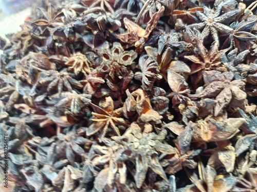Star anise is a distinctive spice known for its star-shaped appearance and strong, licorice-like flavor