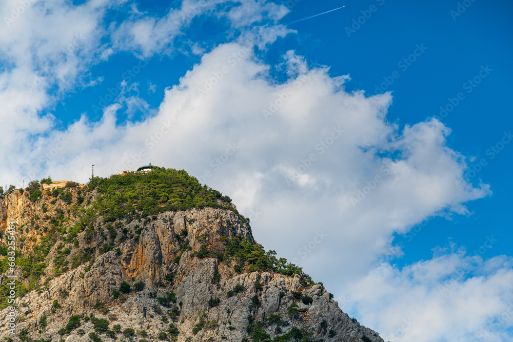 Tunektepe mountain peak in Konyaalti district of Antalya