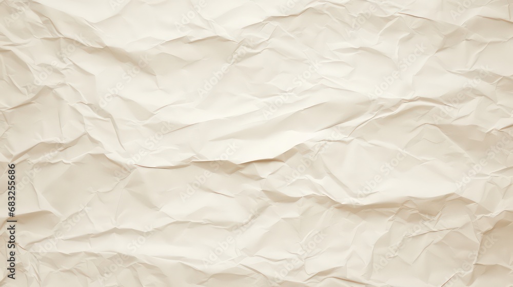 Fototapeta premium crumpled paper background texture, white paper texture, white paper background, generative AI