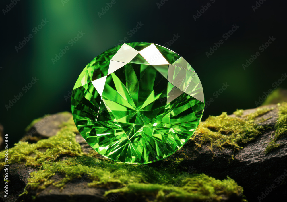 Green Diamond - obrazy, fototapety, plakaty 