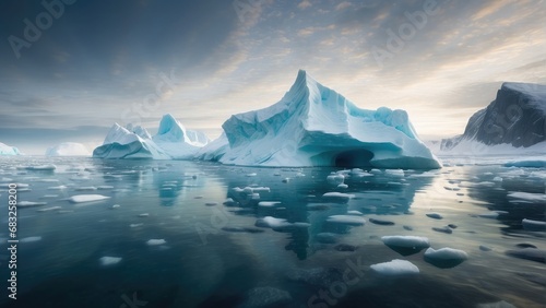 iceberg in arctic polar regions landscape photo 