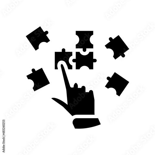 cognitive exercises occupational therapist glyph icon vector. cognitive exercises occupational therapist sign. isolated symbol illustration