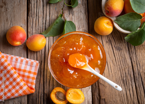 Apricot fruits and apricot ...