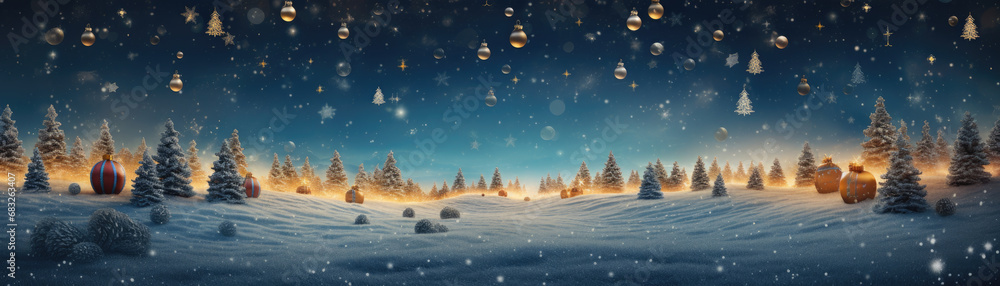 Panoramic christmas concept background Panoramic christmas concept background
