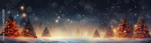 Panoramic christmas concept background © Farnaces