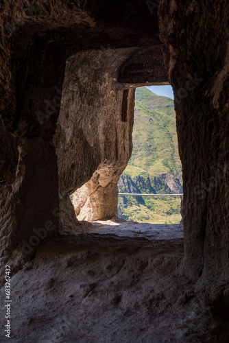 Obraz na płótnie Vardzia Monastery cave city in Georgia w salonie