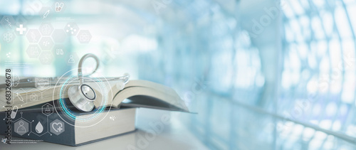 Obraz na plátně medical education learning concept