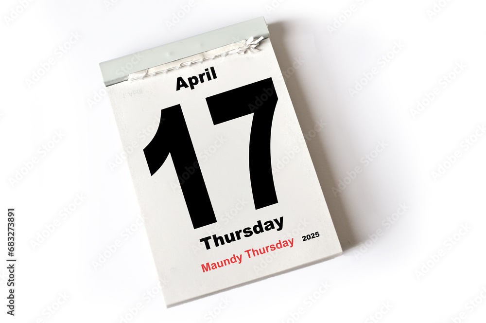 17. April 2025 Maundy Thursday 17. April 2025 Maundy Thursday