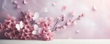 spring blossom in spring, valentines background, copy space