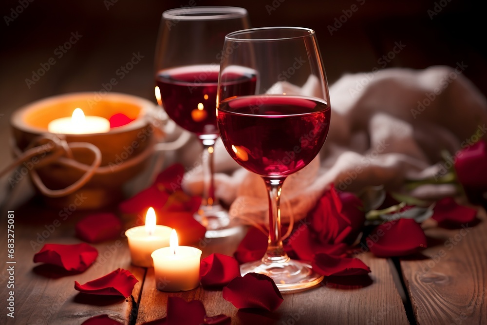 Valentine's day celebration with roses and champagne. red rose. valentine surprise. candlelight dinner. champaign, Christmas, wine, glasses, celebration, drink, alcohol, holiday, party, new year Valentine's day celebration with roses and champagne. red rose. valentine surprise. candlelight dinner. champaign, Christmas, wine, glasses, celebration, drink, alcohol, holiday, party, new year
