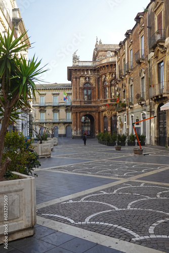 The Theater of Massimo Bellini in Catania, Italy  © nastyakamysheva