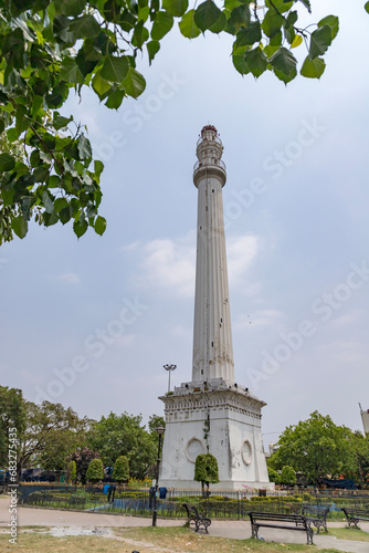 Sahid Minar formerly known as the Ochterlony Monument, is a monument in Kolkata, India that was erected in 1828 in memory of David Ochterlony, commander of the British East India Company. photo