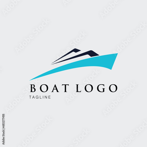 boat logo vector illustration design for use brand company icon