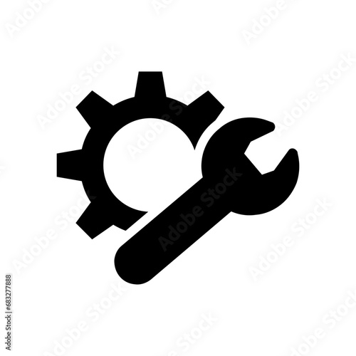 Fix icon vector. Repair illustration sign. Service center symbol. Update logo.