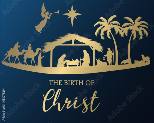  Historically accurate nativity scene with Joseph Mary Baby Jesus shepherd Wisemen Angels and the star
