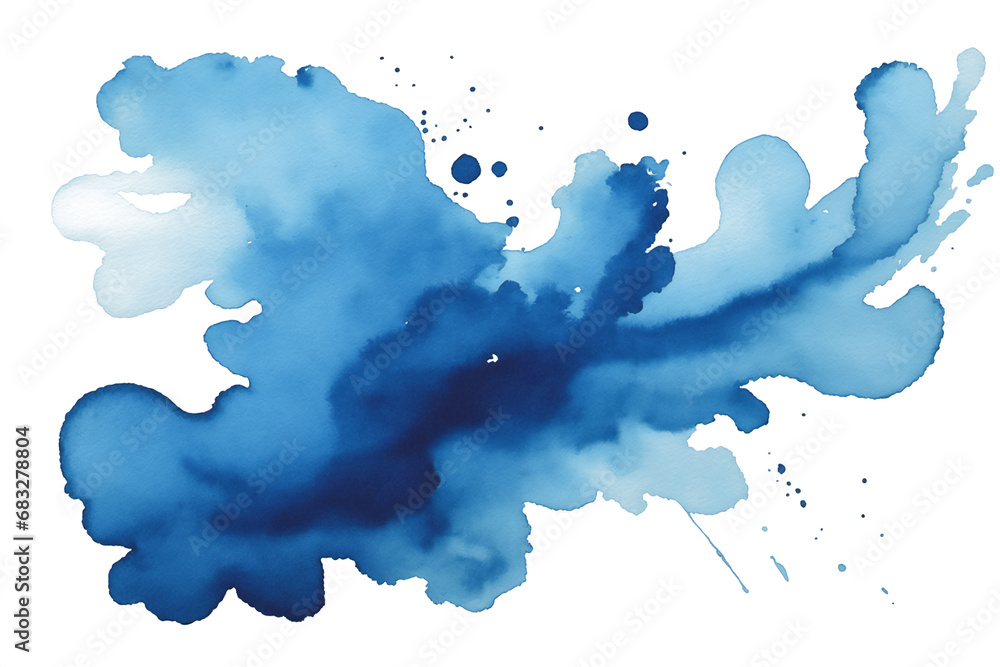 abstract watercolor blue splash on transparent background abstract watercolor blue splash on transparent background