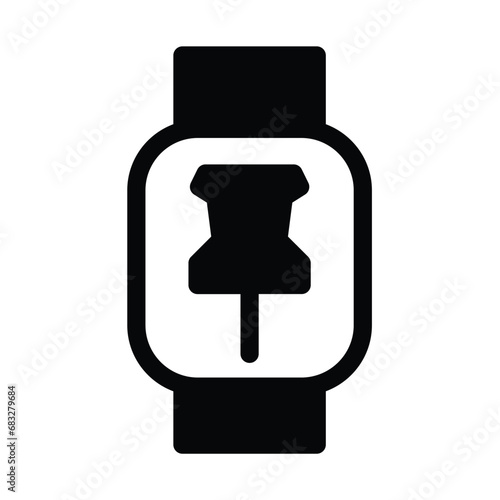 Smart watch icon and actions