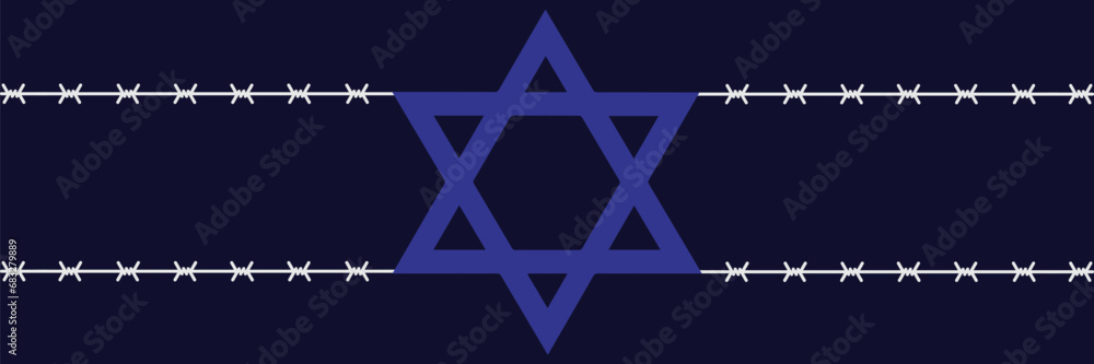 International Holocaust Remembrance Day vector. Star of David . January 27. Important day International Holocaust Remembrance Day vector. Star of David . January 27. Important day