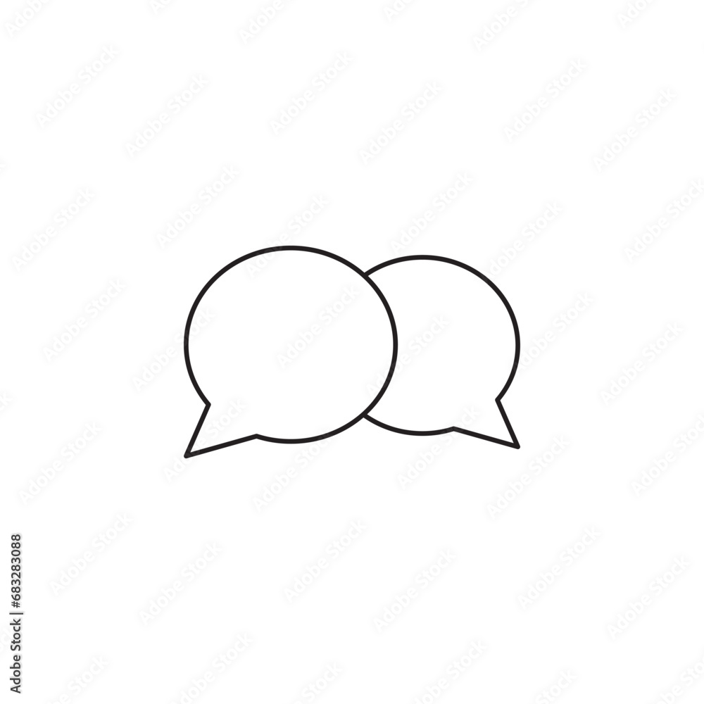 icon design vector chatting illustration icon design vector chatting illustration