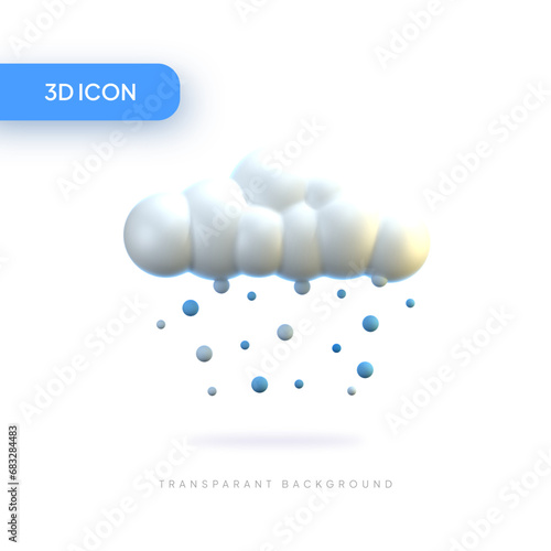 snow 3D Illustration Icon Pack Element