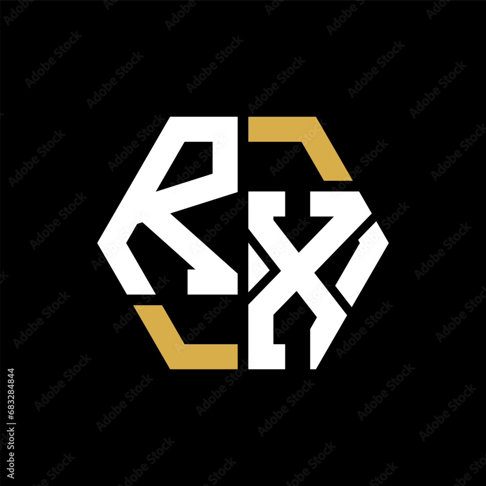 RX letter logo creative design.RX black monogram polygonal shape vector. RX unique design.
RX letter logo creative design.RX black monogram polygonal shape vector. RX unique design.