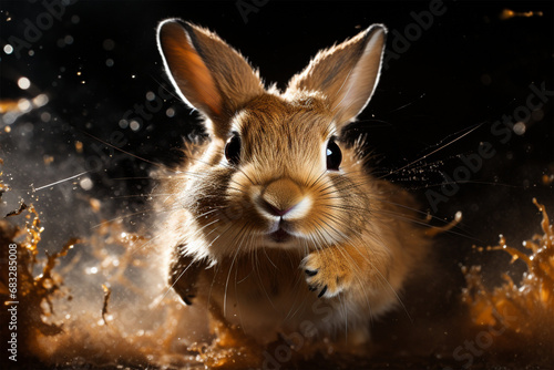high speed photography of a rabbit © Angah