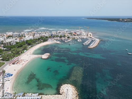 Bijou Plage Cannes France drone, aerial photo