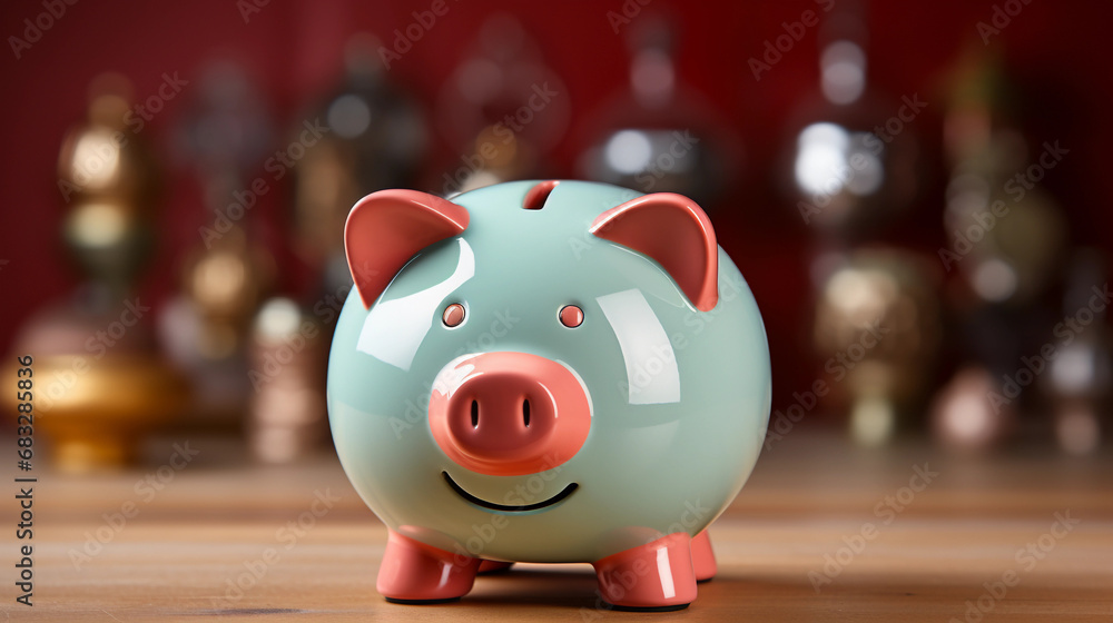 Obraz premium piggy bank on a background