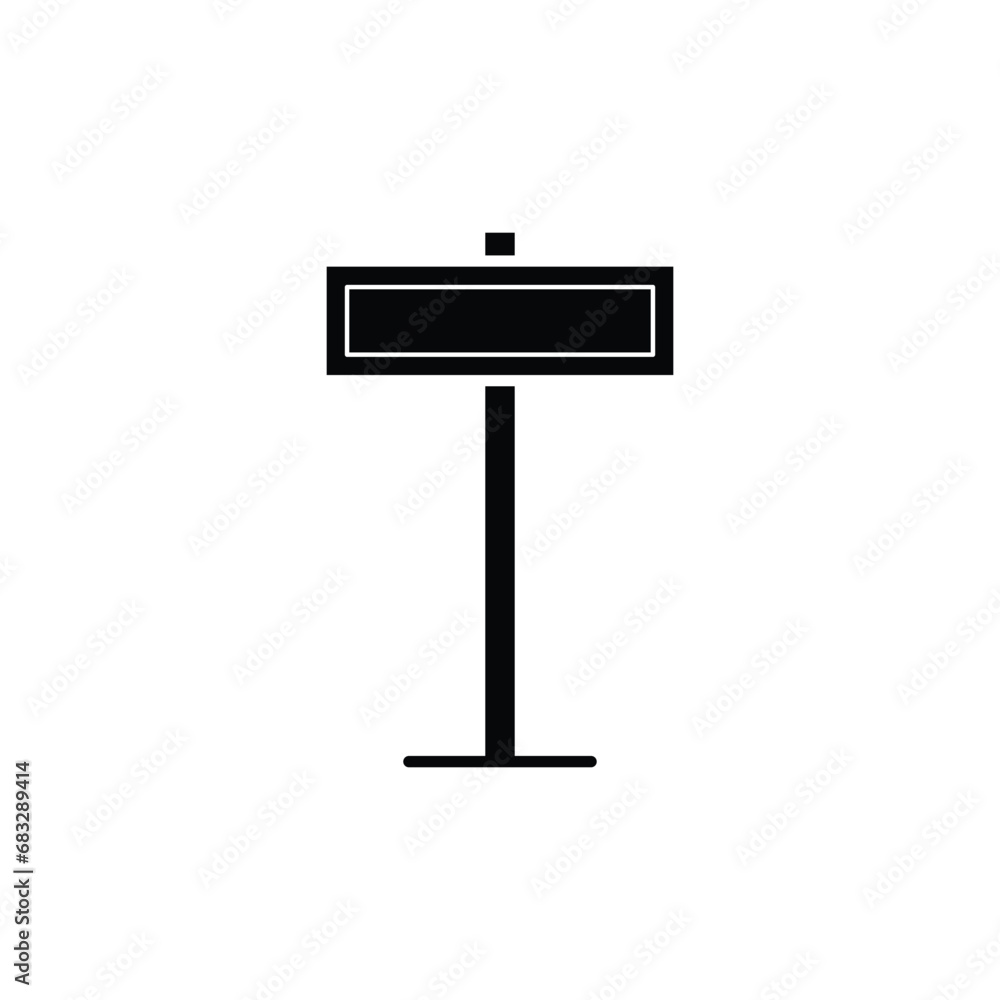 Road Sign Icon Vector Design Template Road Sign Icon Vector Design Template