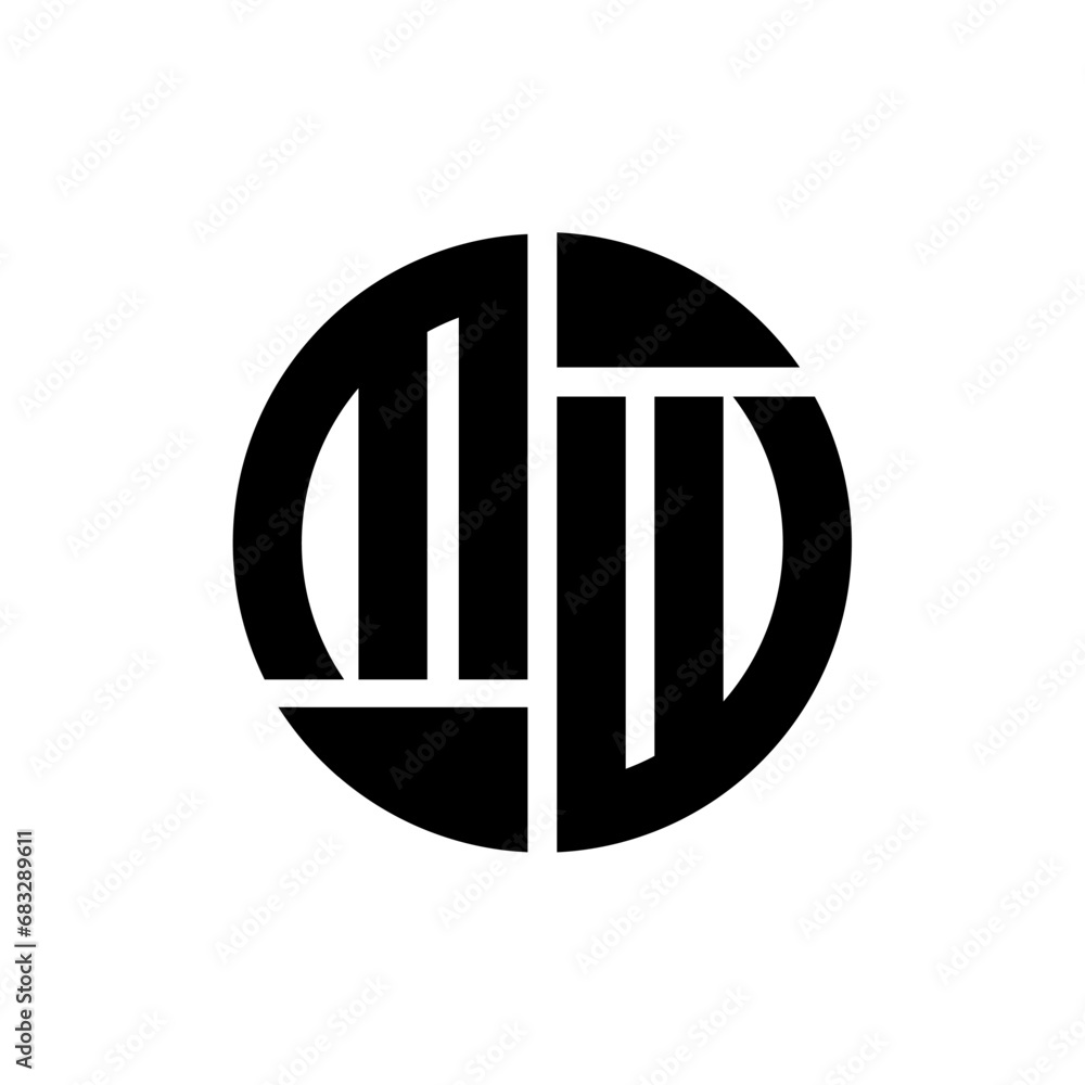 MW letter logo creative design.MW black monogram circle round shape vector. MW unique design.
MW letter logo creative design.MW black monogram circle round shape vector. MW unique design.
