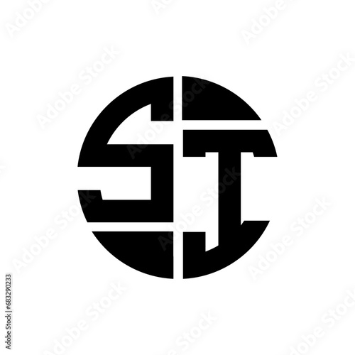 SI letter logo creative design. SI unique design.
