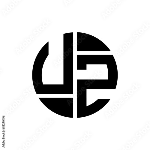 UZ letter logo creative design. UZ unique design. 
