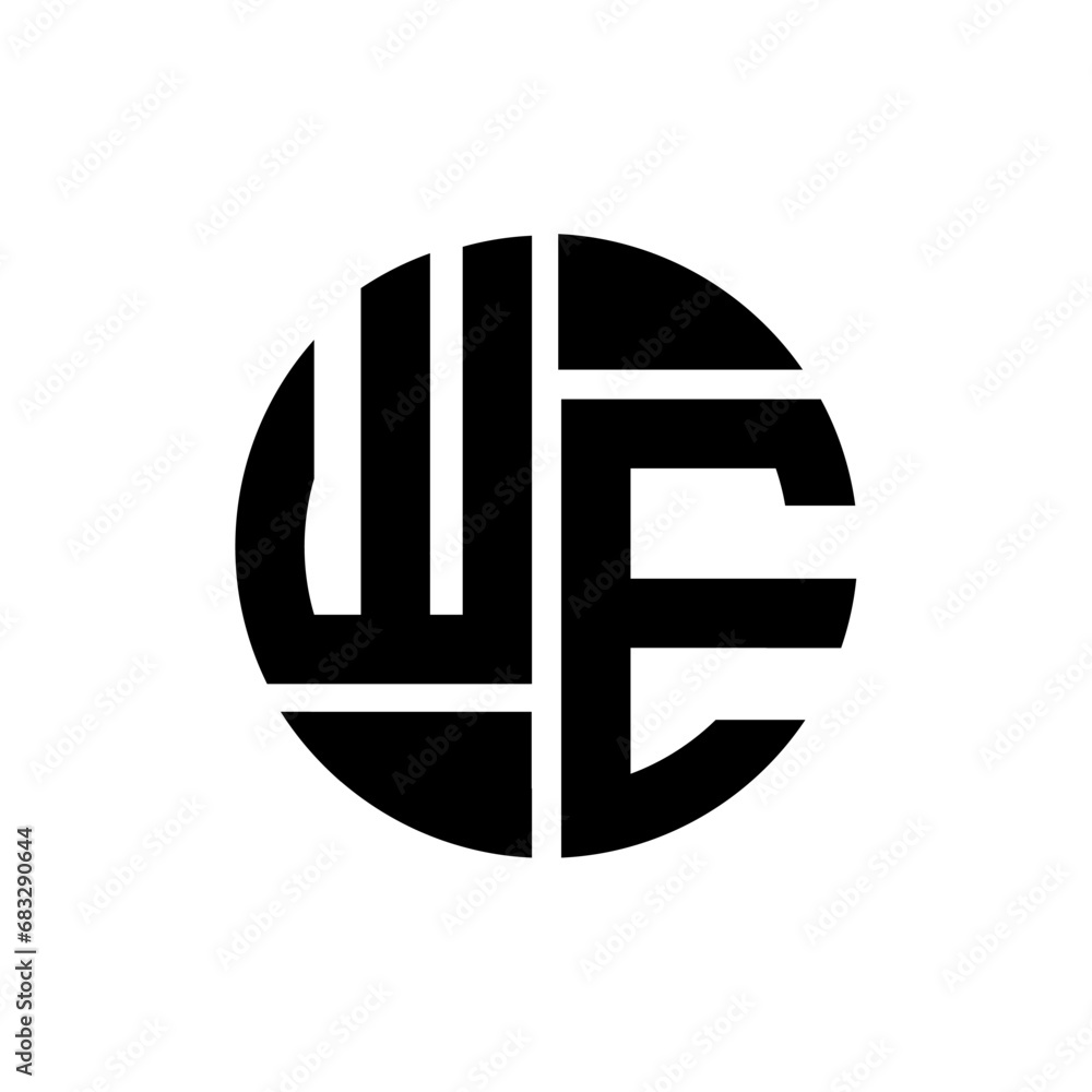 WE letter logo creative design. WE unique design.
WE letter logo creative design. WE unique design.