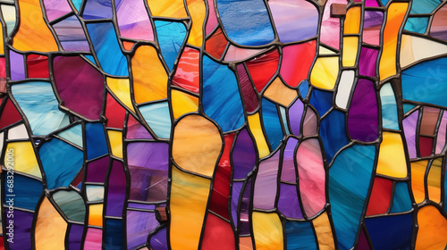 Cellular Stained Glass  Transform cells into a stained glass masterpiece by using different stains to highlight specific structures  creating a visually stunning effect