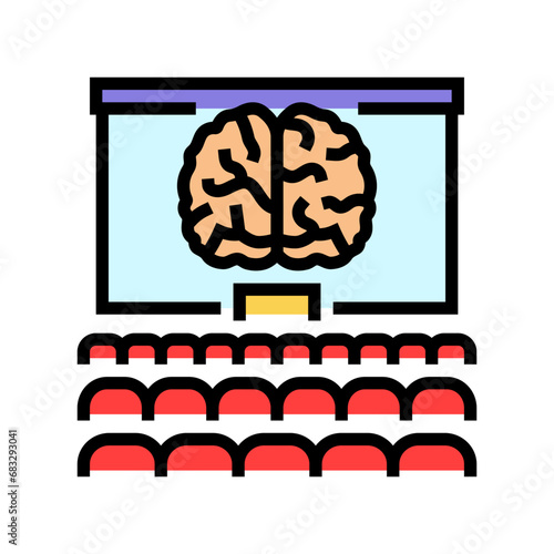 academic conference college teacher color icon vector. academic conference college teacher sign. isolated symbol illustration