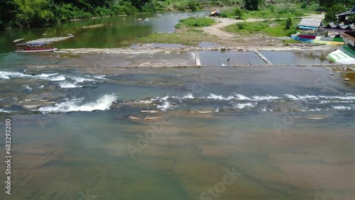 Pulau Mas tourist attraction, a tourist attraction located in the upper reaches of the Central River Regency where the water flows directly from the Meratus mountains, Meratus mountains, Mas Island photo