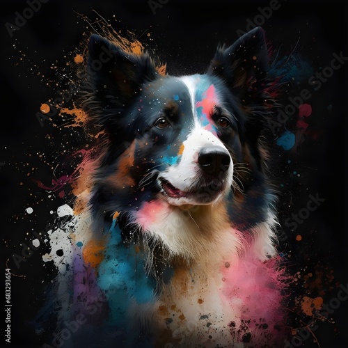 abstract dog wallpaper © feredom